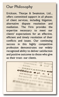 Erickson, Thorpe & Swainston, Ltd. - Our Phiiosophy